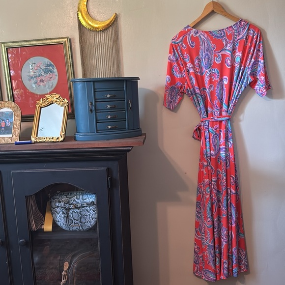 Vibrant Paisley Maxi Dress - Picture 4 of 5